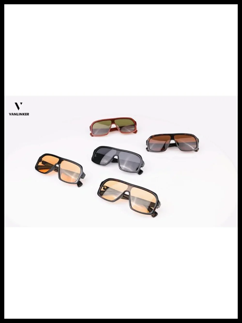 Oversized Square Aviator Polarized Sunglasses for Women Men UV400